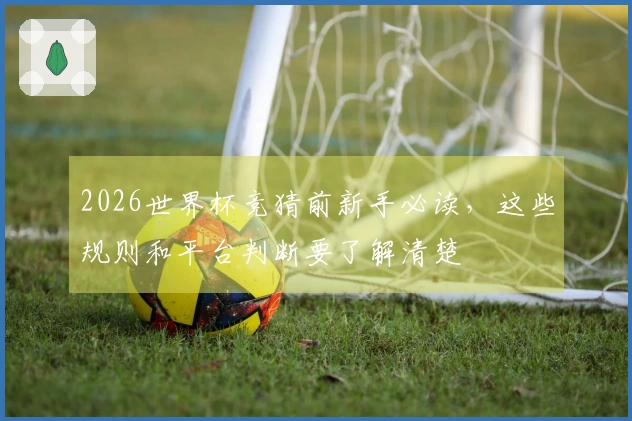2026世界杯竞猜前新手必读，这些规则和平台判断要了解清楚